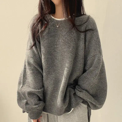 Women's Drop Shoulder Hem Sweater